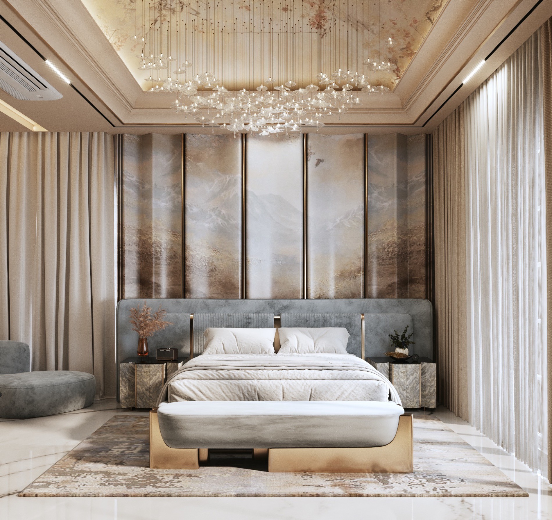 Master Bedroom — Mist & Marble, Anusha Shetty Designs